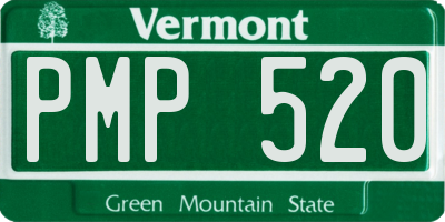 VT license plate PMP520