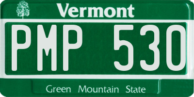 VT license plate PMP530
