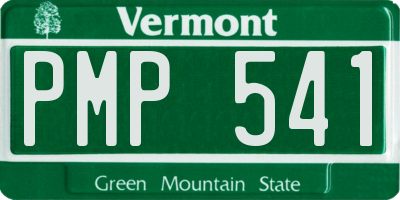 VT license plate PMP541