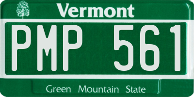 VT license plate PMP561