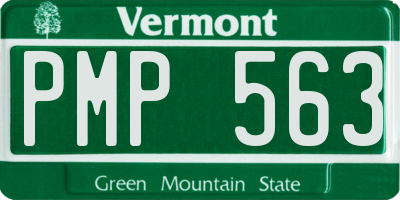 VT license plate PMP563