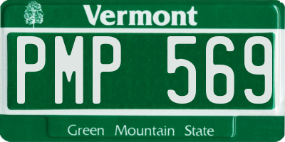 VT license plate PMP569