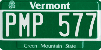 VT license plate PMP577