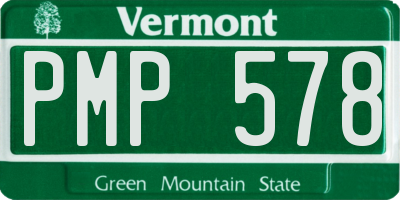 VT license plate PMP578