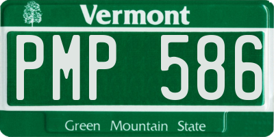VT license plate PMP586