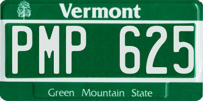 VT license plate PMP625