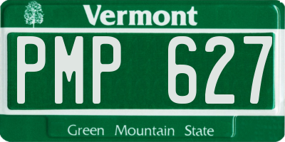 VT license plate PMP627