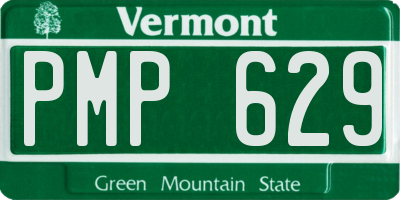 VT license plate PMP629