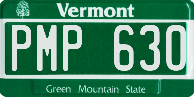 VT license plate PMP630