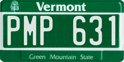 VT license plate PMP631