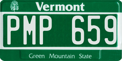 VT license plate PMP659