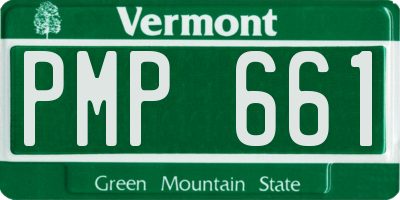VT license plate PMP661