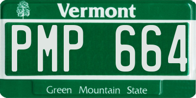 VT license plate PMP664