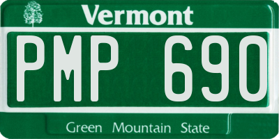 VT license plate PMP690