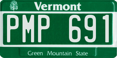 VT license plate PMP691