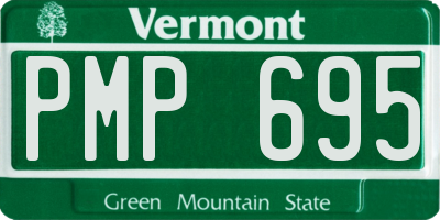 VT license plate PMP695