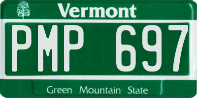 VT license plate PMP697