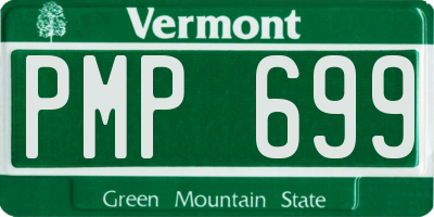 VT license plate PMP699