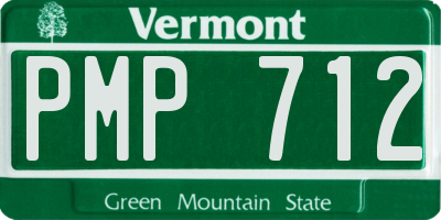 VT license plate PMP712
