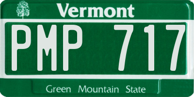 VT license plate PMP717