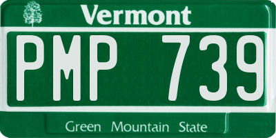 VT license plate PMP739