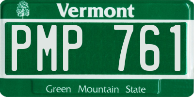 VT license plate PMP761