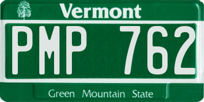 VT license plate PMP762