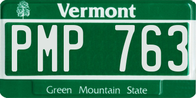 VT license plate PMP763