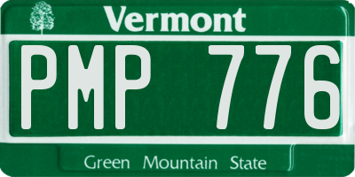 VT license plate PMP776