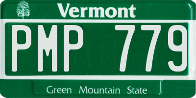 VT license plate PMP779