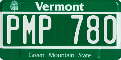 VT license plate PMP780