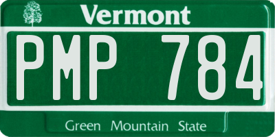VT license plate PMP784