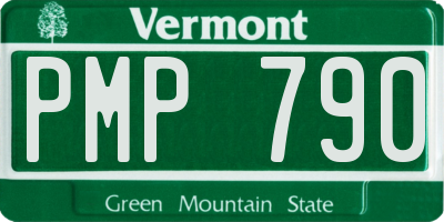 VT license plate PMP790