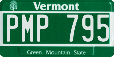 VT license plate PMP795