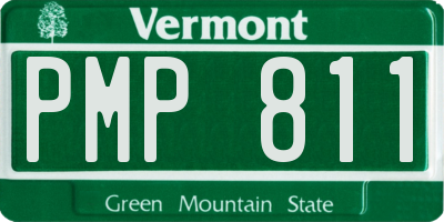 VT license plate PMP811