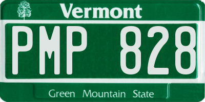 VT license plate PMP828
