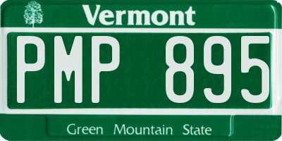 VT license plate PMP895