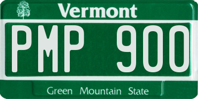 VT license plate PMP900