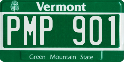 VT license plate PMP901
