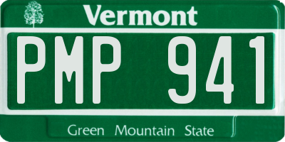 VT license plate PMP941