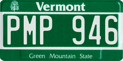 VT license plate PMP946