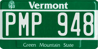 VT license plate PMP948