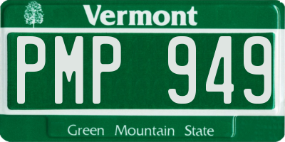 VT license plate PMP949