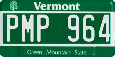 VT license plate PMP964