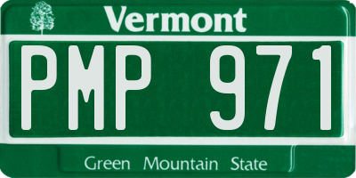 VT license plate PMP971