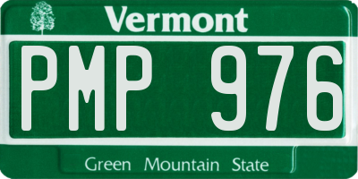 VT license plate PMP976