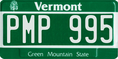VT license plate PMP995