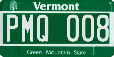 VT license plate PMQ008
