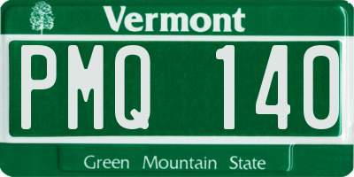 VT license plate PMQ140