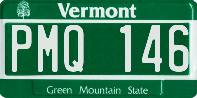 VT license plate PMQ146